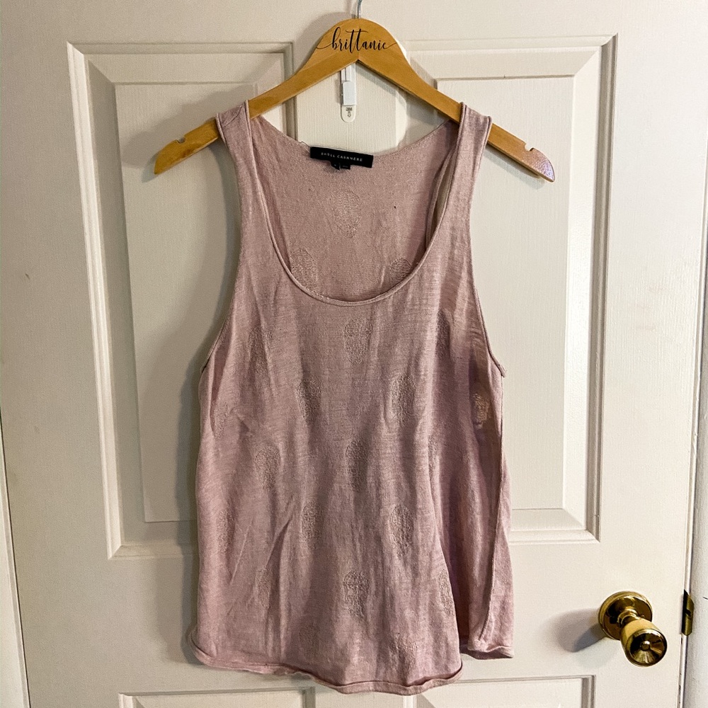Skull Cashmere light pink tank